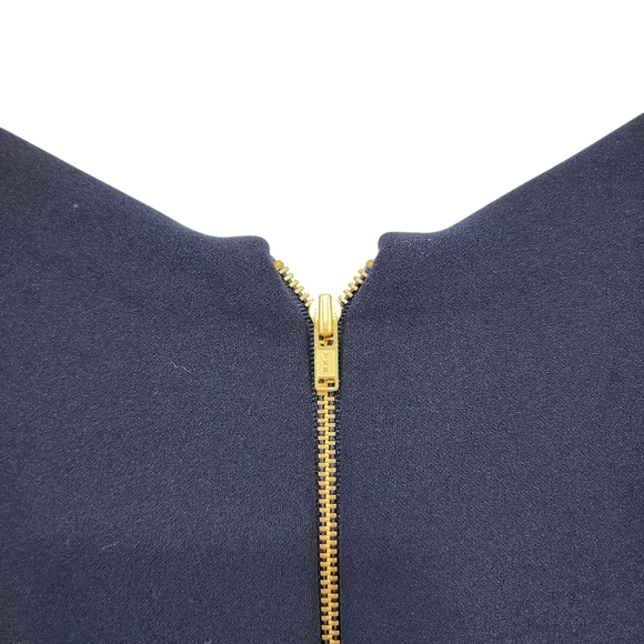 Betsy & Adam Women's Poly Stretch Ruffle Halter Crepe Gown - 10P - Picture 7 of 9